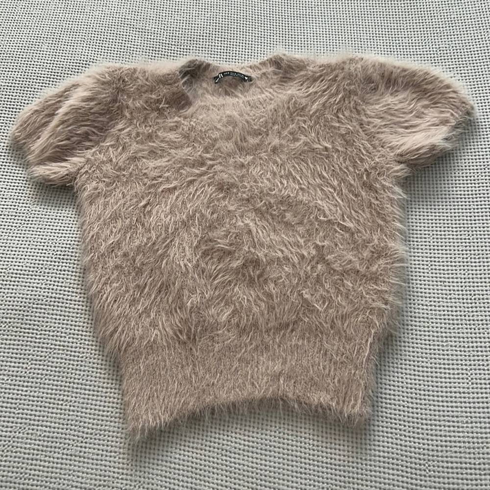 Zara fuzzy top